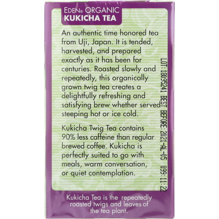 EDEN FOODS: Organic Kukicha Twig Tea, 16 teabags