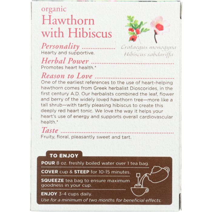 TRADITIONAL MEDICINALS: Tea Heart With Hawthorn, 16 bg