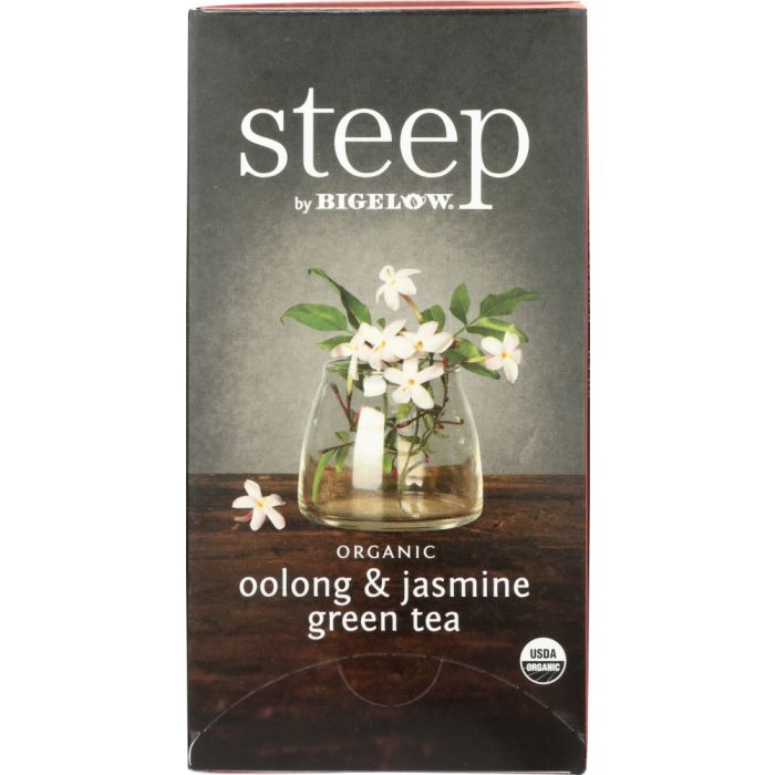 BIGELOW: Steep Organic Oolong & Jasmine Green Tea, 1.28 oz