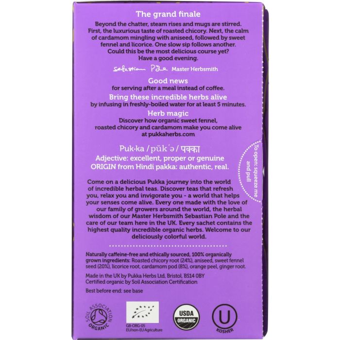 PUKKA HERBS: After Dinner Herbal Tea, 20 bg