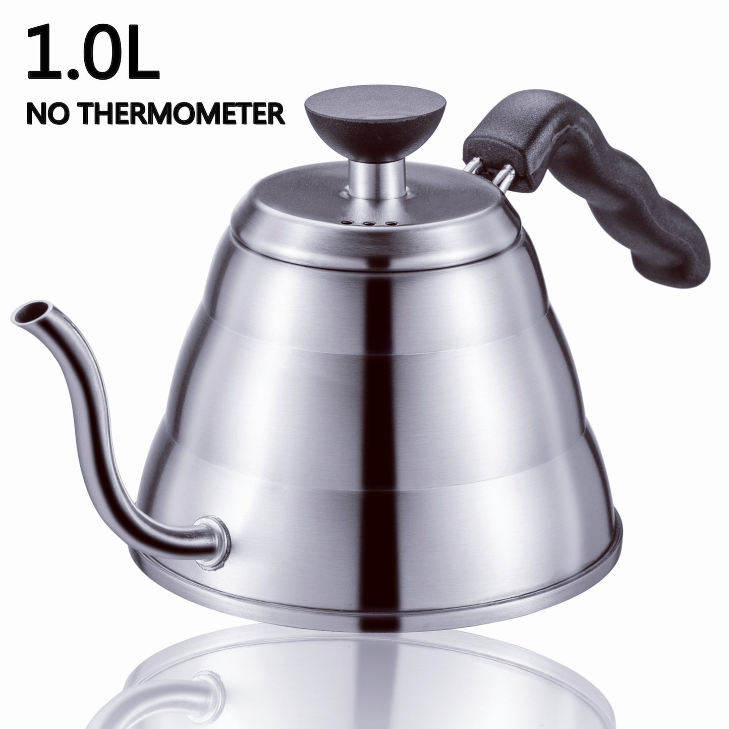 40oz/1.2L Stainless Steel Coffee Kettle with Thermometer, Gooseneck Thin Spout for Hand Drip Pour Over Coffee Tea Pot Teapot