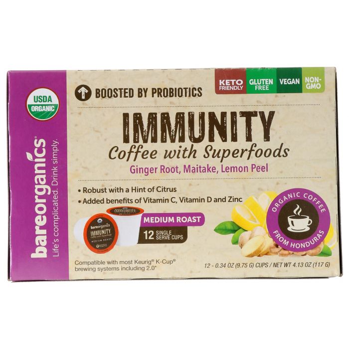 BAREORGANICS: Organic Immunity Coffee With Superfoods