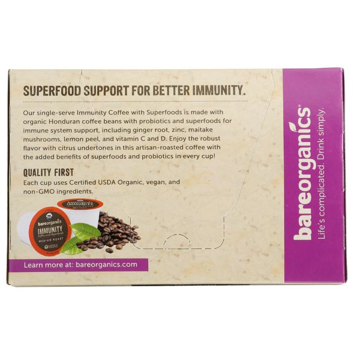 BAREORGANICS: Organic Immunity Coffee With Superfoods